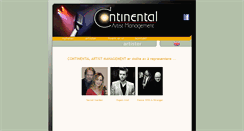 Desktop Screenshot of continentalmusic.net